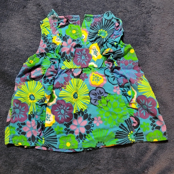 Floral colorful sleeveless top 18M - Picture 4 of 5